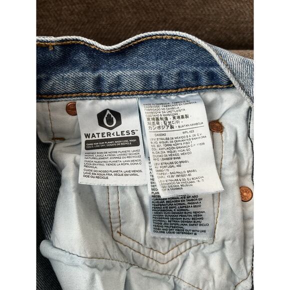 Levi’s 501 Premium Skinny Jeans W/ Big E Women 26x28 Button Fly High Rise - Picture 8 of 12